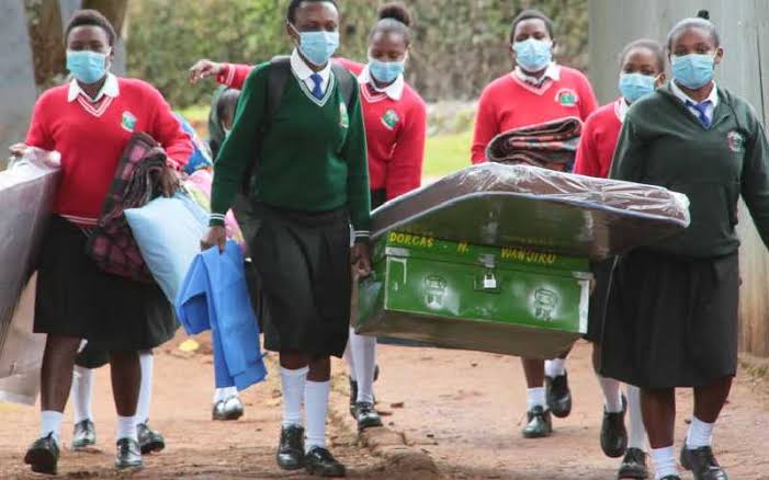 Students During A Past Form One Admission. Photo/Courtesy.