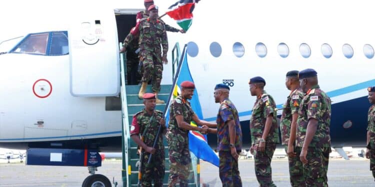 Major General Kiugu Hands Over Instruments After Kdf Exit From Drc