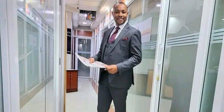 Kameme Fm Presenter Muthee Kiengei Poses For A Photo Inside K24 Studios.