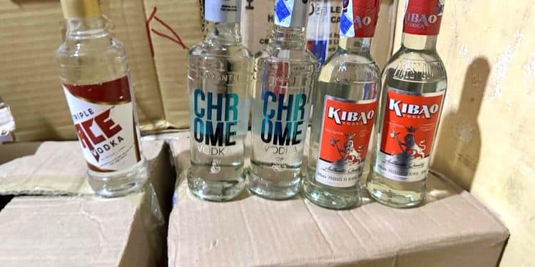 Kra Unveils New App To Identify Fake Products; How It Will Work A Photo Of Counterfeit Alcoholic Drinks Impounded In A Past Raid.