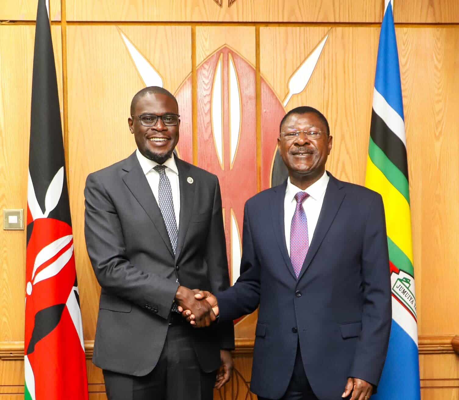 National Assembly Speaker Moses Wetang'Ula With Nairobi Governor Johnson Sakaja During The Meeting To Secure The Parliament Houses. Photo/Parliament.