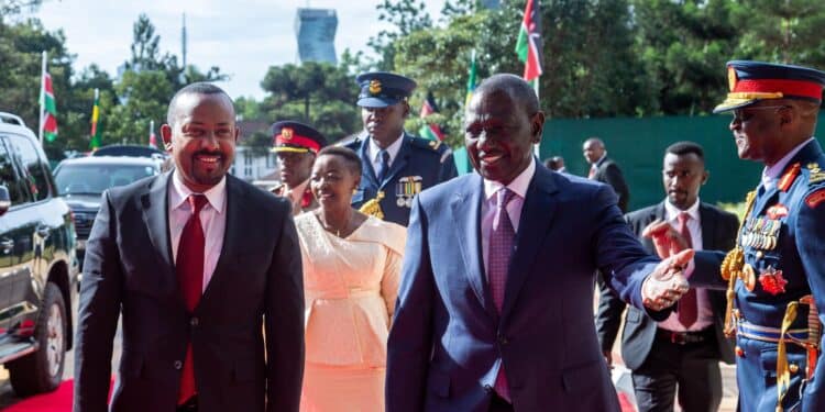 Ruto + Ethiopian Prime Minister