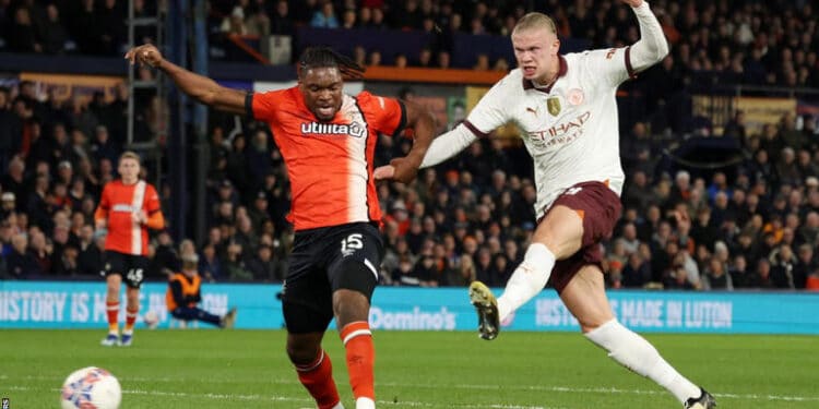 Manchester City’s Erling Haaland Breaks 54-Year Record In Fa Cup Erling Haaland Hungry For The Ball During Fa Clash Against Luton Town