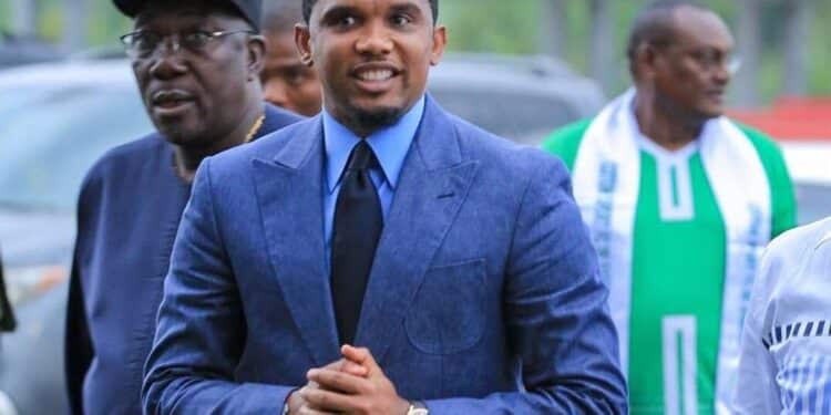 Cameroon Footbal Federation President Samuel Eto'O