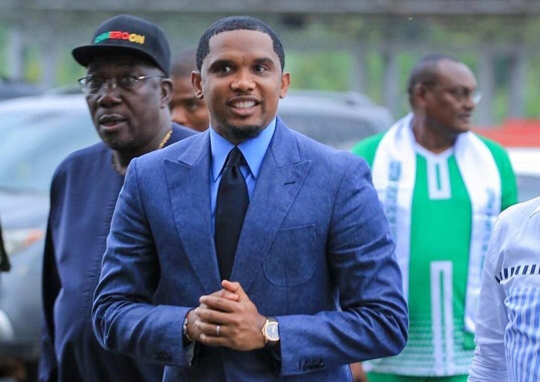 Cameroon Footbal Federation President Samuel Eto'O
