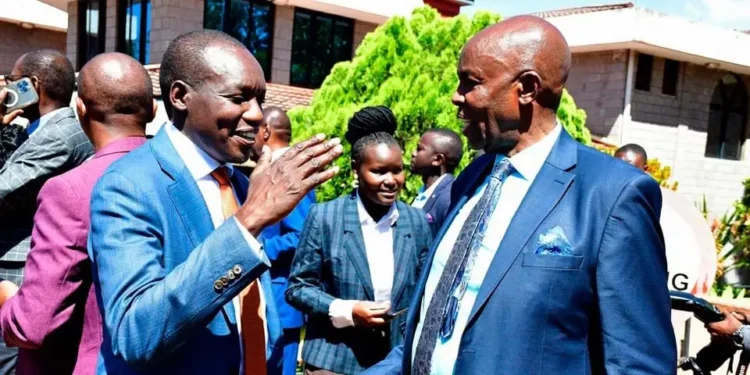 Education Cs Ezekiel Machogu With Governor Simba Arati