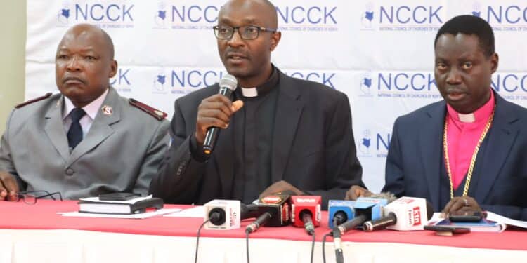 Politicians Banned From Announcing Their Contributions And Addressing Congregants In Church Ncck Officials During Event Briefing. Photo/Kenyatimes