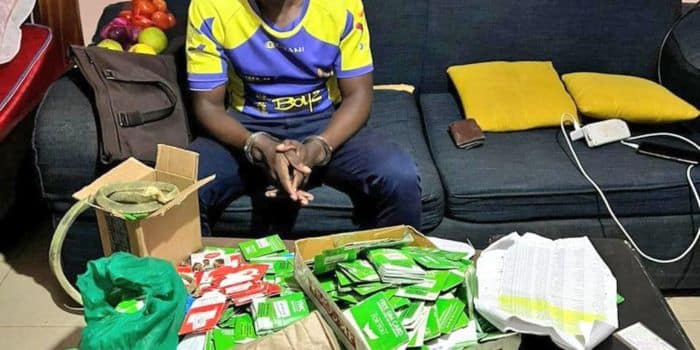 Detectives Arrest Four Crypto Scammers With 1,336 Sim Cards After Raiding Estate Suspect Arrested By Dci With Sim Cards