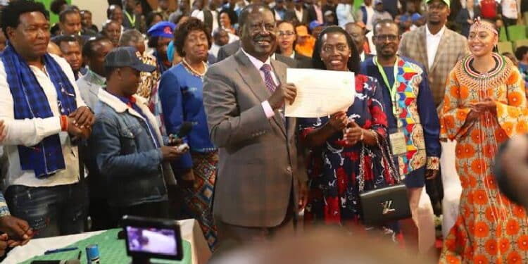 Raila’s Visit To Germany Rekindles Debate Over His Academic Qualifications Azimio Leader Raila Odinga With Martha Karua After Receiving Iebc Clearance To Contest For The 2022 Presidential Elections. Photo/Courtesy.