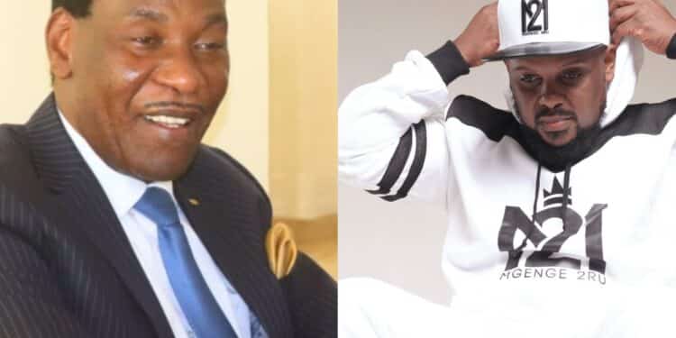 Ezekiel Mutua And Musician Nonini. Photo/Courtesy
