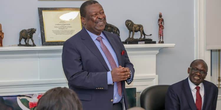 Govt Announces New Investment Opportunities For Select Kenyans Prime Cabinet Secretary Musalia Mudavadi Addresses A Meeting With Kenyans In Diaspora At The Washington In The Us On January 31, 2024.