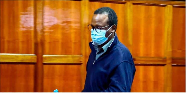 Kevin Kang'Ethe In Court For A Past Session.