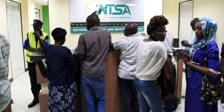Customers Seeking Services At Ntsa Offices. Photo/Eacc