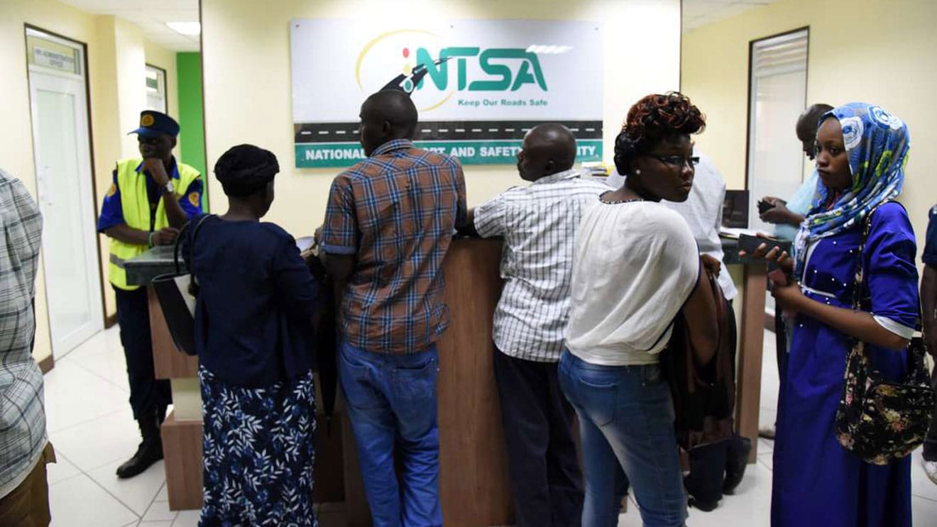 Customers Seeking Services At Ntsa Offices. Photo/Eacc