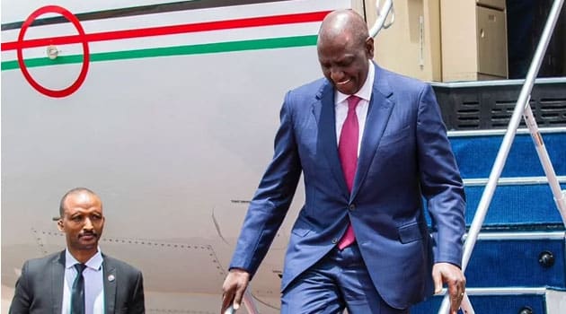 Ruto. Ruto Alighting From A Planeruto Alighting From A Planeruto Alighting From A Plane