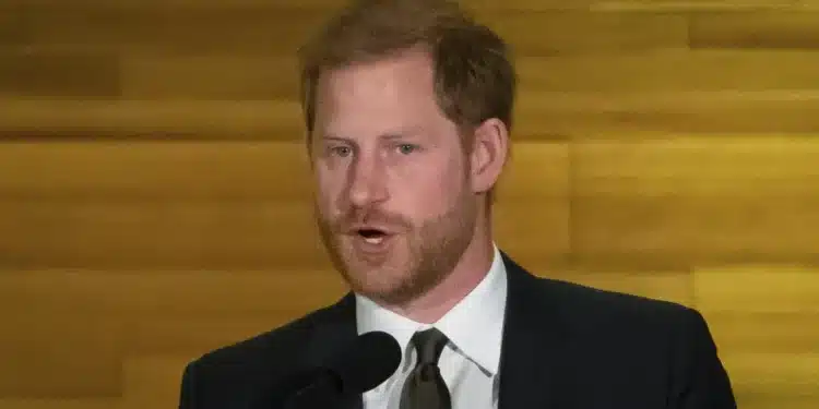 Prince Harry Speaks During The &Quot;One Year To Go&Quot; Invictus Games Dinner In Vancouver, British Columbia, Friday, Feb. 16, 2024. Photo/ Courtesy