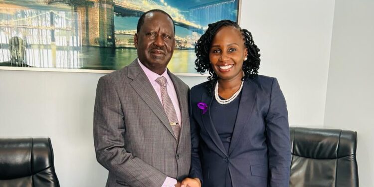 Raila Backs Faith Odhiambo For The Lsk President Race Raila Backs Faith Odhiambo For The Lsk President Race