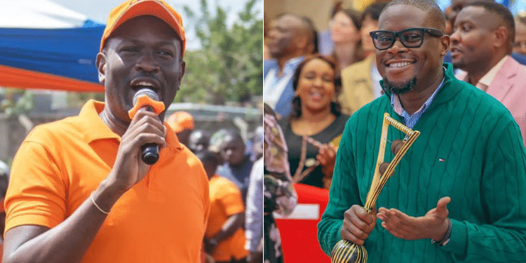 A Photo Collage Of Senator Edwin Sifuna And Governor Johnson Sakaja.photo/Courtesy.