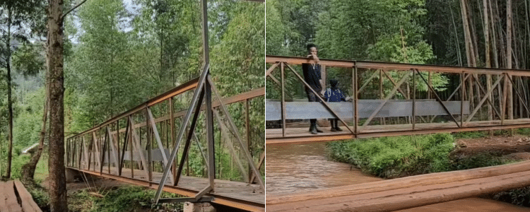 Eric Omondi Unveils New Bridge, Names It After Schoolgirl