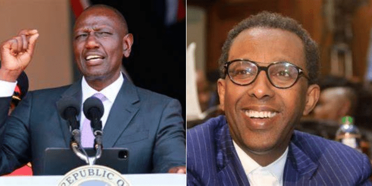 A Collage Photo Of President William Ruto And Ahmed Abdul Nassir