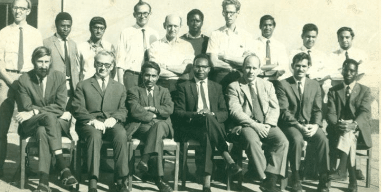 Raila’s Visit To Germany Rekindles Debate Over His Academic Qualifications A Photo Posted By The X User Showing Odm Leader Raila Odinga With Uon Lecturers In 1972. Photo/Courtesy.