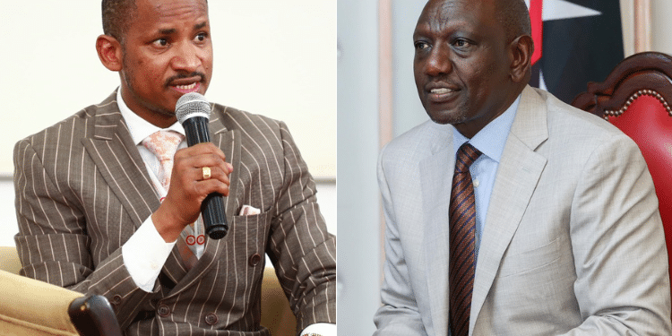 Babu Owino Tells Ruto To Give Embakasi Fire Victims Affordable Houses A Photo Collage Of President William Ruto And Embakasi East Mp Babu Owino. Photo/ Courtesy.