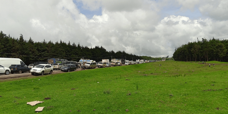 Kenha Warned Motorists Plying The Nairobi-Nakuru Highwau To Exercise Caution. Photo/Courtesy.