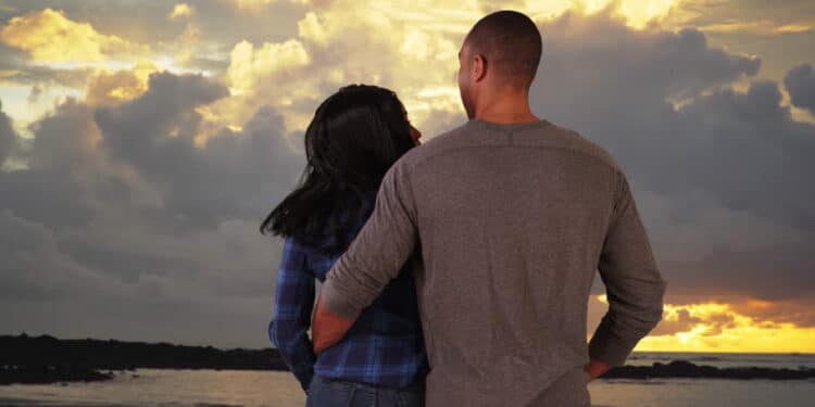 Couple Having A Breeze.