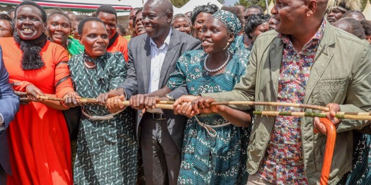 Farouk Kibet Gifts School Ksh 1M In Cash Farouk Kibet (Right) With Dp Rigathi Gachagua In Nandi County During A Fundraiser. Photo/Dpcs.
