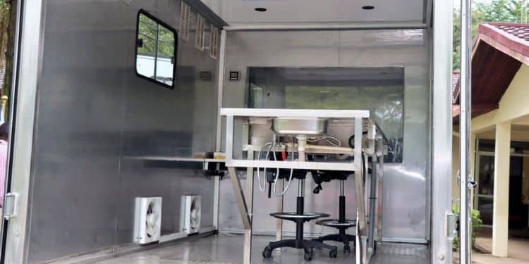 The Interior Of The Van Launched To Be Used As A Mobile Mortuary By Kemri. 