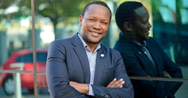 Former Vodacom Employee Nkosana Makate Poses For A Photo. 