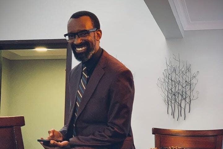 Former Makutano Junction Actor Charles Ouda Poses For A Photo.