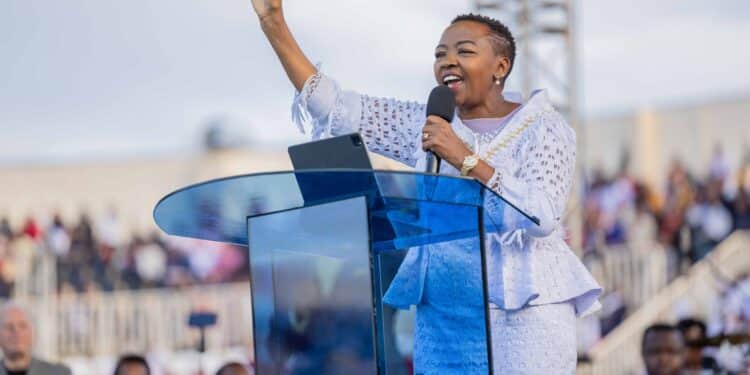 First Lady Rachel Ruto During The Benny Hinn Crusade At The Nyayo Stadium On February 25, 2024. 