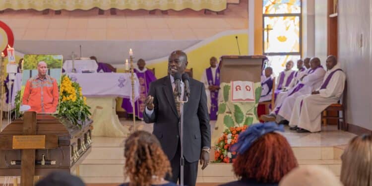 I Am Ready To Lose My Seat – Gachagua Deputy President Rigathi Gachagua During The Burial Of Ambassador Lawrence Lenayapa. Photo/Dpcs.