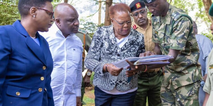 Cs Wahome Temporarily Detained At Disputed Loresho Land Lands Cs Alice Wahome