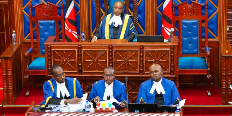 Senate Speaker Amason Kingi Chairs The Plenary Session On The Impeachment Motion Against Kisii Deputy Governor Dr Robert Monda. Photo/Parliament. Deputy Presidentgachagua