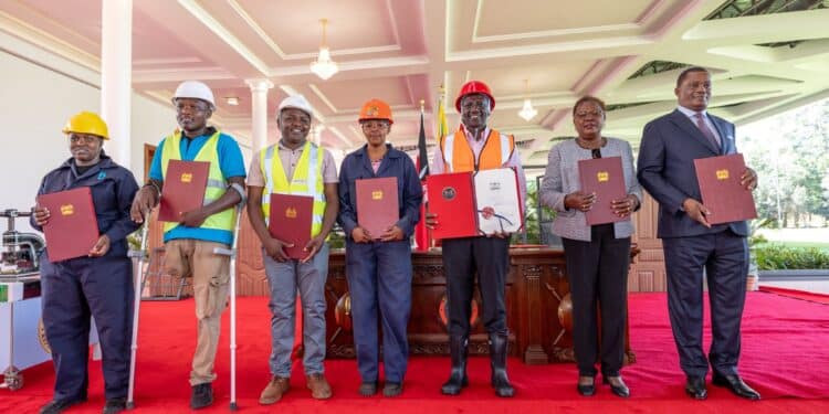President William Ruto After Signing The Affordable Housing Act On March 19, 2024.Photo/Pcs.