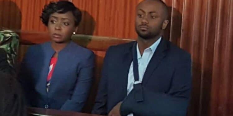 Jacque Maribe With Her Fiancé Joseph Irungu, Alias Jowie During Past Court Proceedings. Photo/Courtesy.