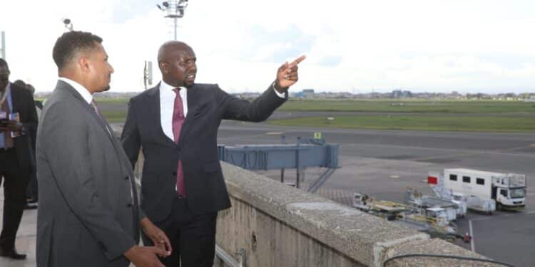 Tranpsort Cs Kipchumba Murkomen Inspects Terminal 1 B And C As At Jkia In November 2023. Photo/Murkomen X.