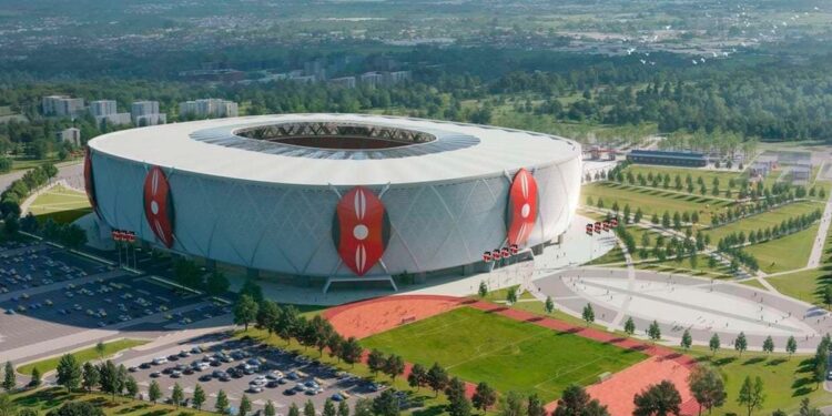 An Artistic Impression Of The Talanta Hela Stadium That Will Be Constructed At Jamhuri Ground Along Ngong Road, In Nairobi. Pool By Charles Nyende Afcon