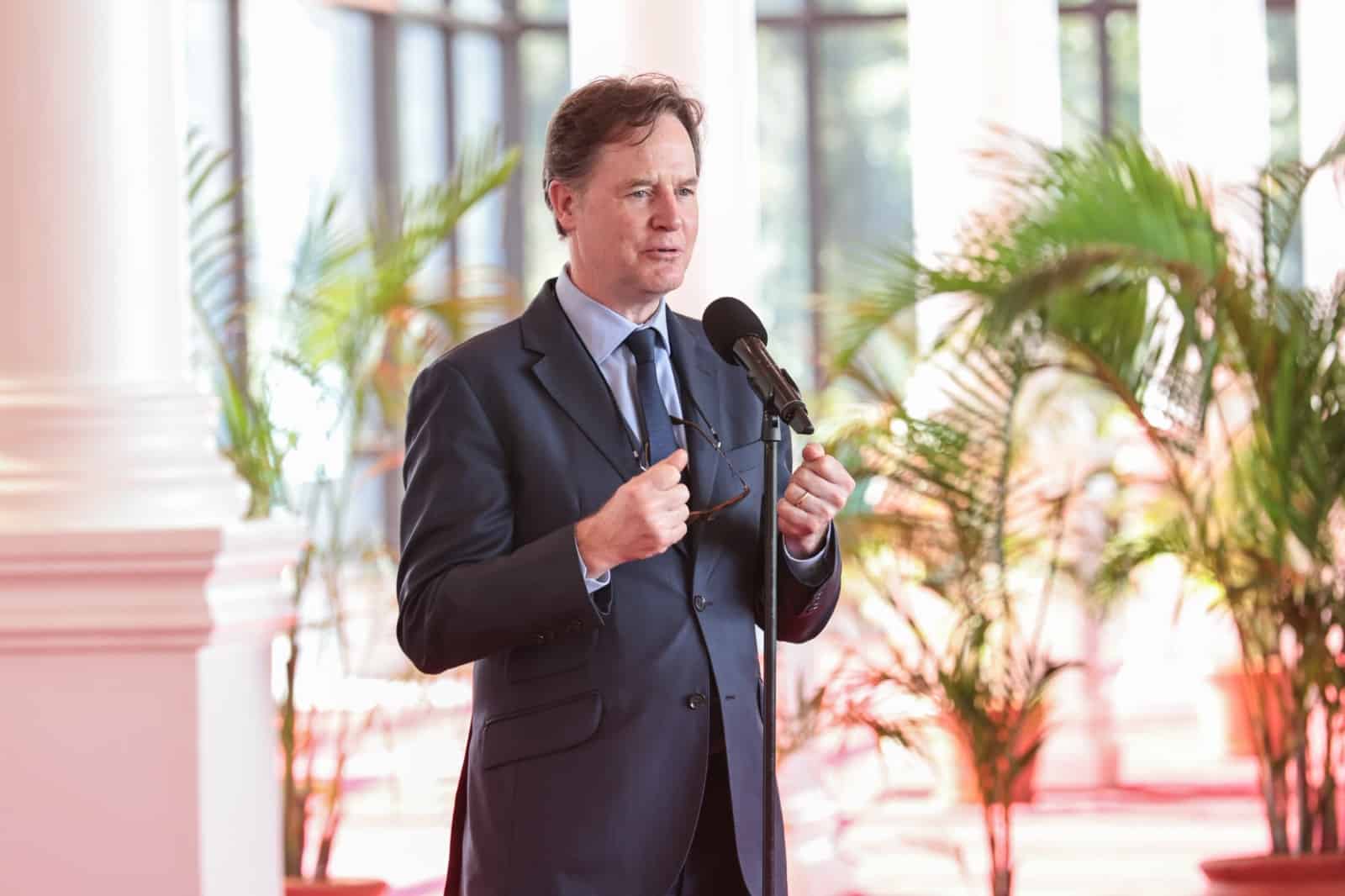 Meta President, Global Affairs Nick Clegg At State House Nairobi, Kenya. Photo/Smg...facebook