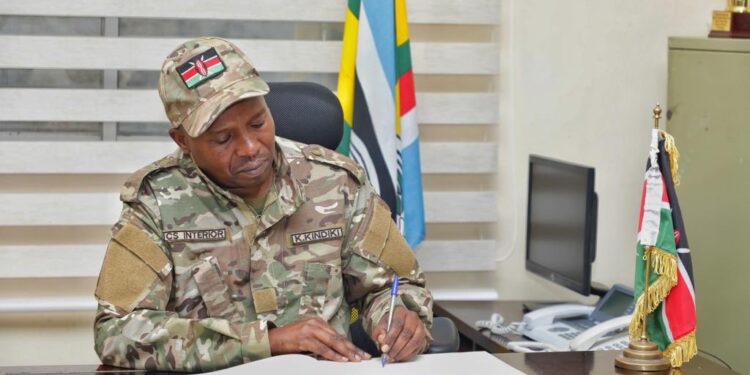 Interior Cabinet Secretary Kithure Kindiki. Photo/ Courtesy