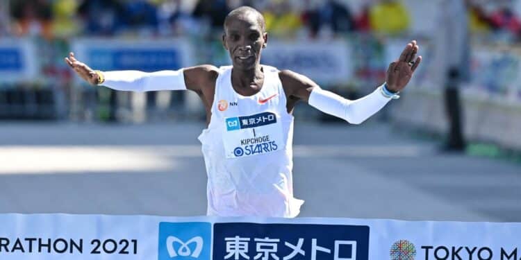 Eliud Kipchoge Wins The Tokyo Marathon 2021.