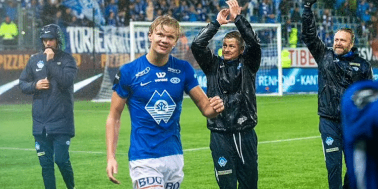 Ole Gunnar Reveals How Manchester United Almost Signed Haaland Ole Gunnar Solskjaer (Middle) Managed Erling Haaland (Second Left) For Two Seasons At Molde. Photo/ Courtesy