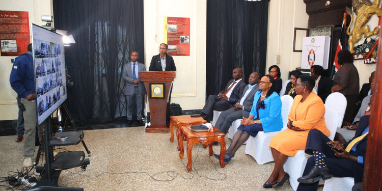 Cj Martha Koome Interacts Will Select Courses During The Launch Of The E-Filing System At Supreme Court. Photo/Judiciary.