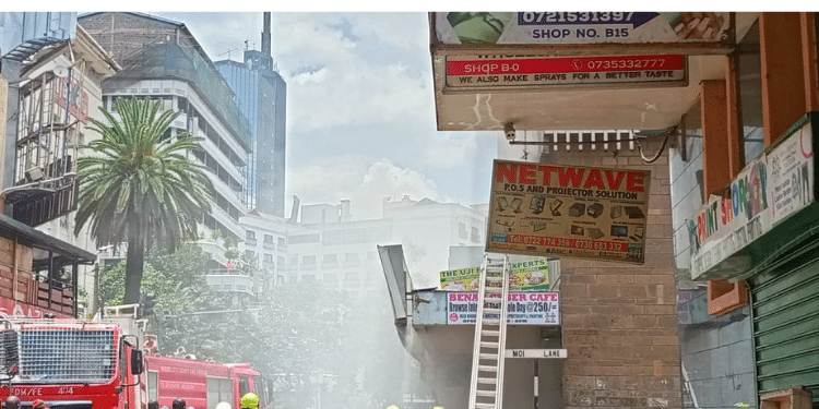 Fire Breaks Out At Nacico Building In Nairobi. /Citizen Digital
