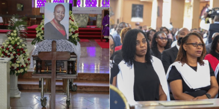 Journalists, Family And Friends Gather At The Holy Family Basilica To Eulogise Rita Tinina.