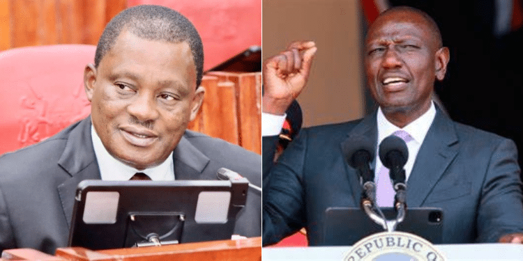 A Collage Of Attorney General Justin Muturi And President William Ruto. Photo/ Ag&Amp; Pcs