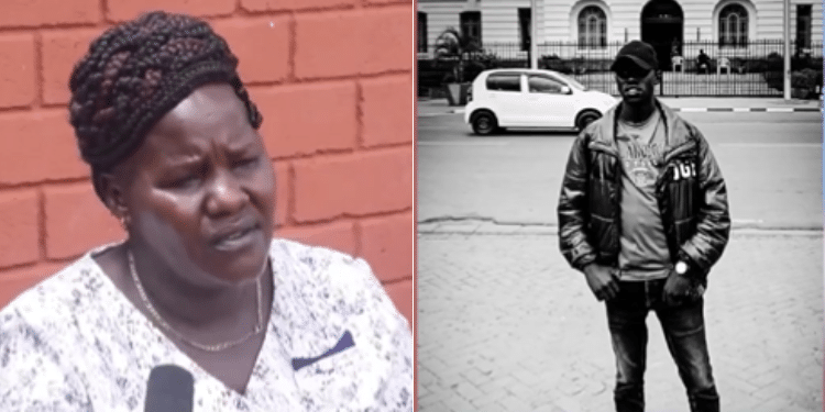 Widow Cries For Justice After Son’s Death Over Girlfriend A Collage Of The Widow Pauline Reng'Etiang And The Late Aroon Kisang