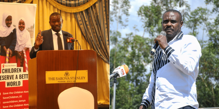 A Collage Of Nairobi Senato Edwin Sifuna And Uda Secretary General Cleophas Malala. Photo/ Courtesy